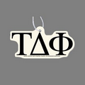 Paper Air Freshener W/ Tab - Greek Letters: Tau Delta Phi
